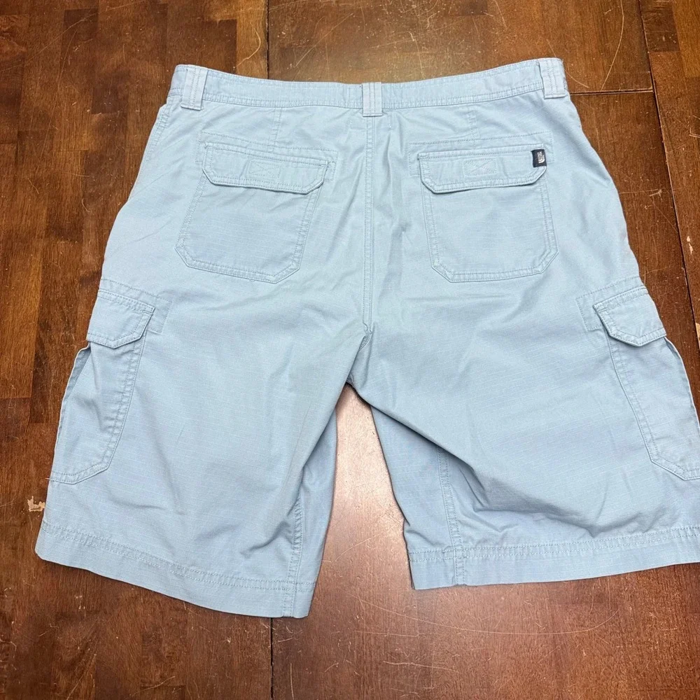 The North Face Cargo Shorts Mens 38 Blue Ripstop Utility Hiking Shorts